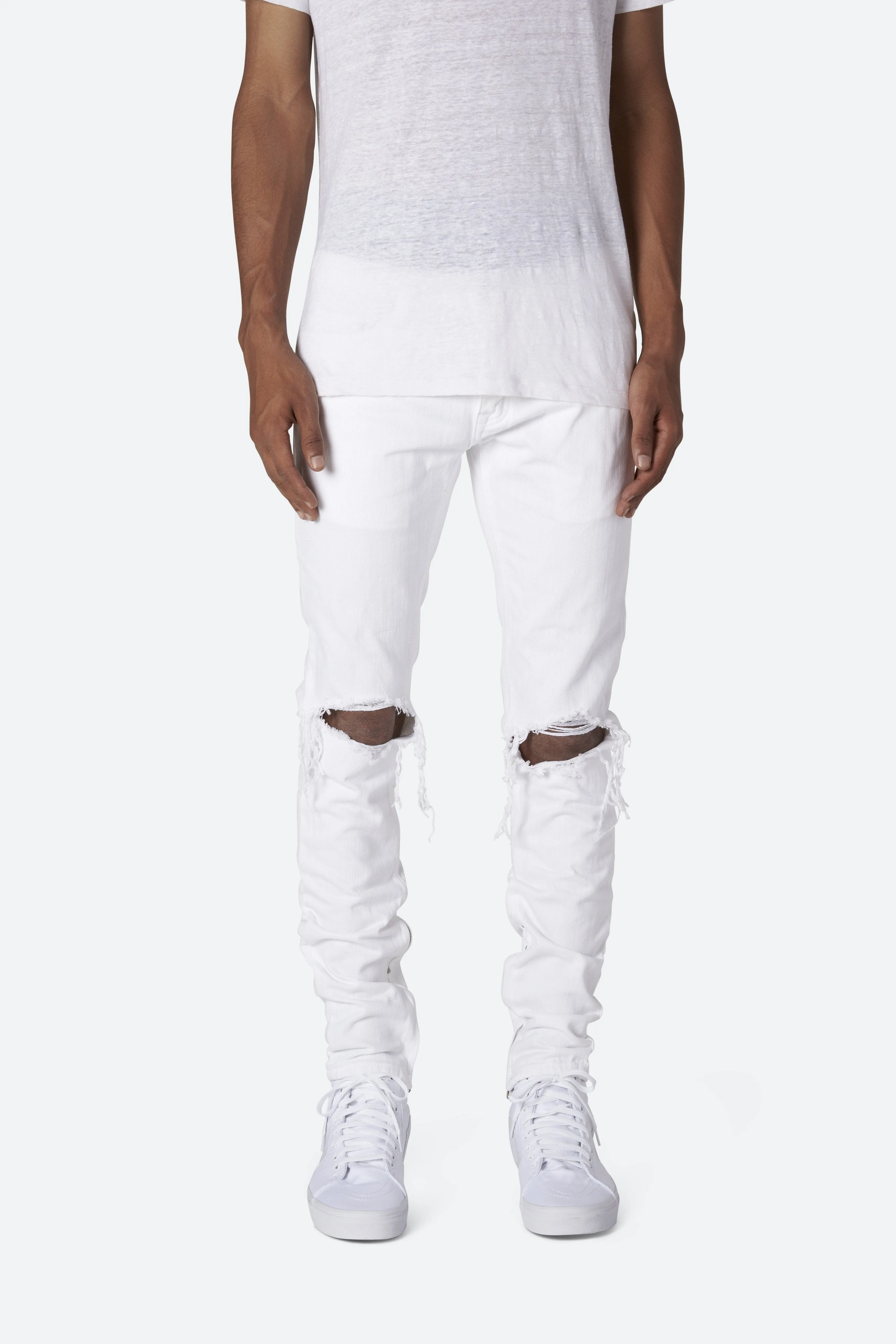 M1 Stretch Denim - White