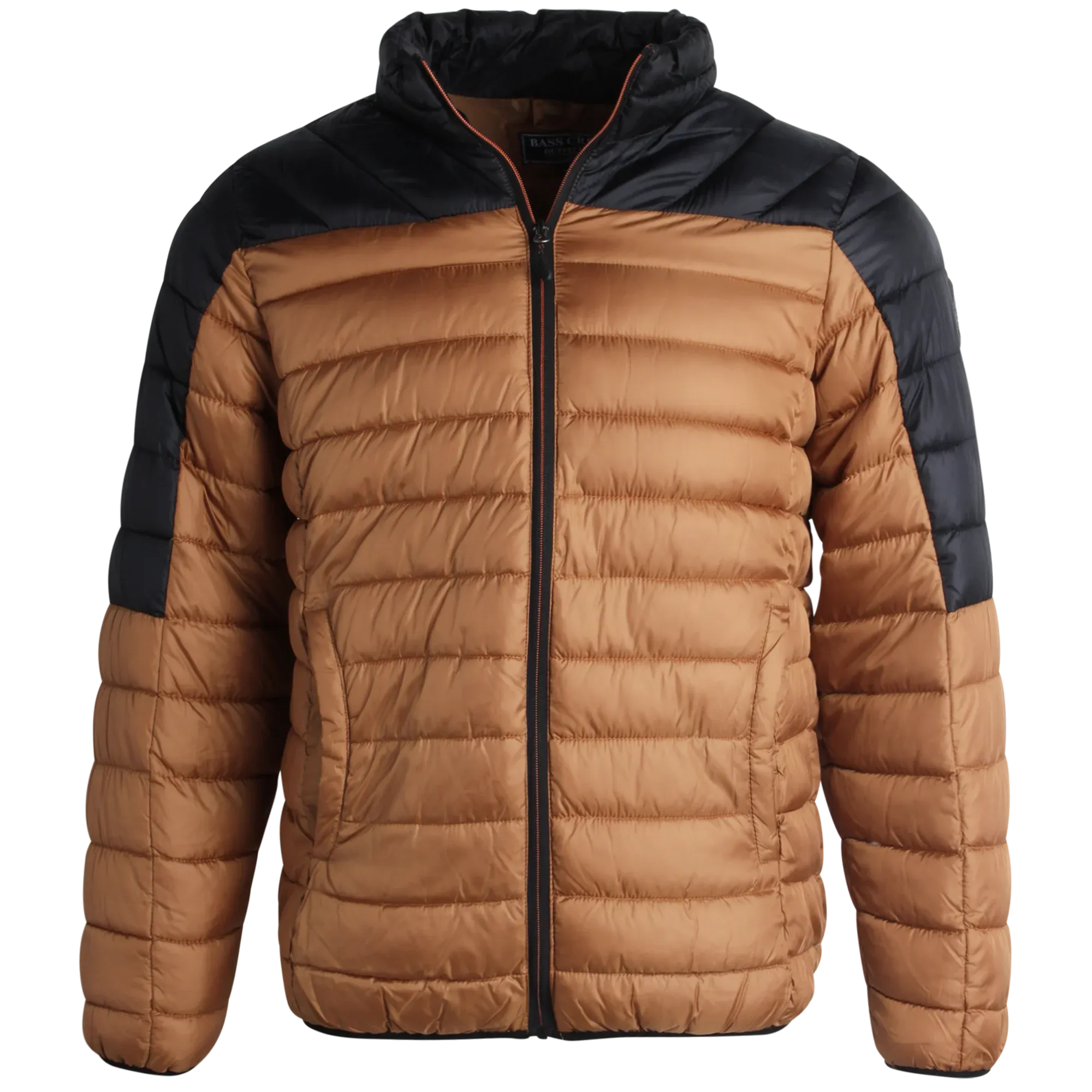 Men's Jacket - Packable Puffer Coat Wheat - Bass Creek