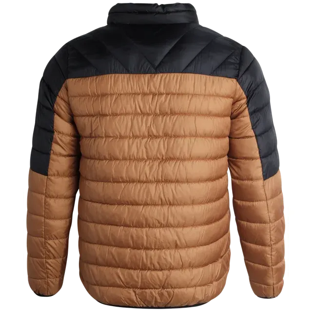 Men's Jacket - Packable Puffer Coat Wheat - Bass Creek