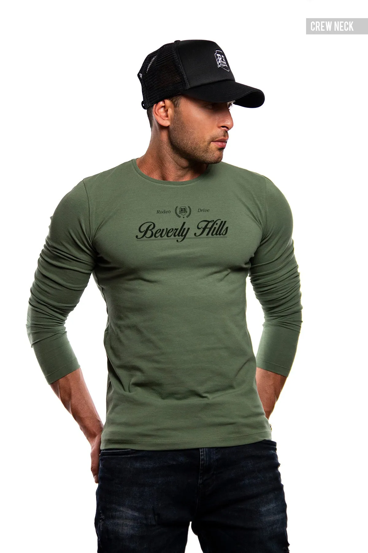 Mens Long Sleeve T-shirt "Beverly Hills" MD987