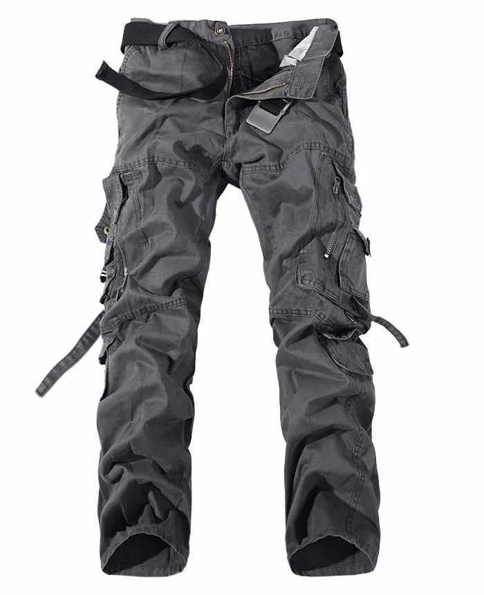 Men's Multi-Pocket Washed Cargo Pants | Stylish & Functional Utility Pants