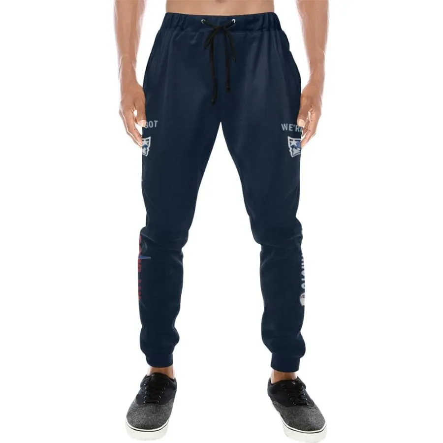 Men's New england patriots Sweatpants Navy Blue| Super bowl LIII champs Jogger Pants