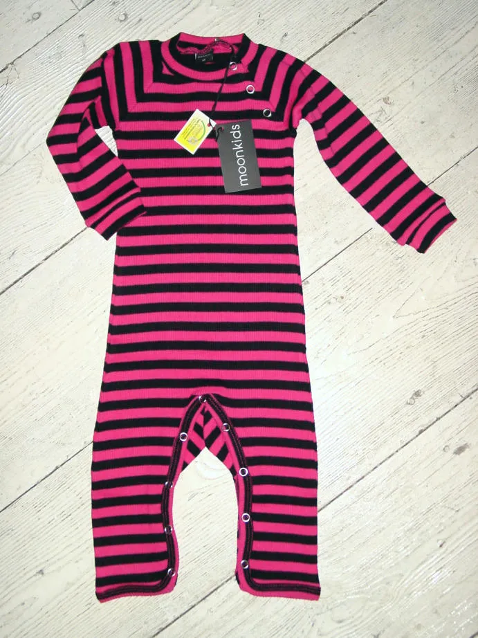 Moonkids Ripp Overall pink schwarz