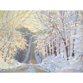 Morning winter Light -Acrylic Painting 18x24