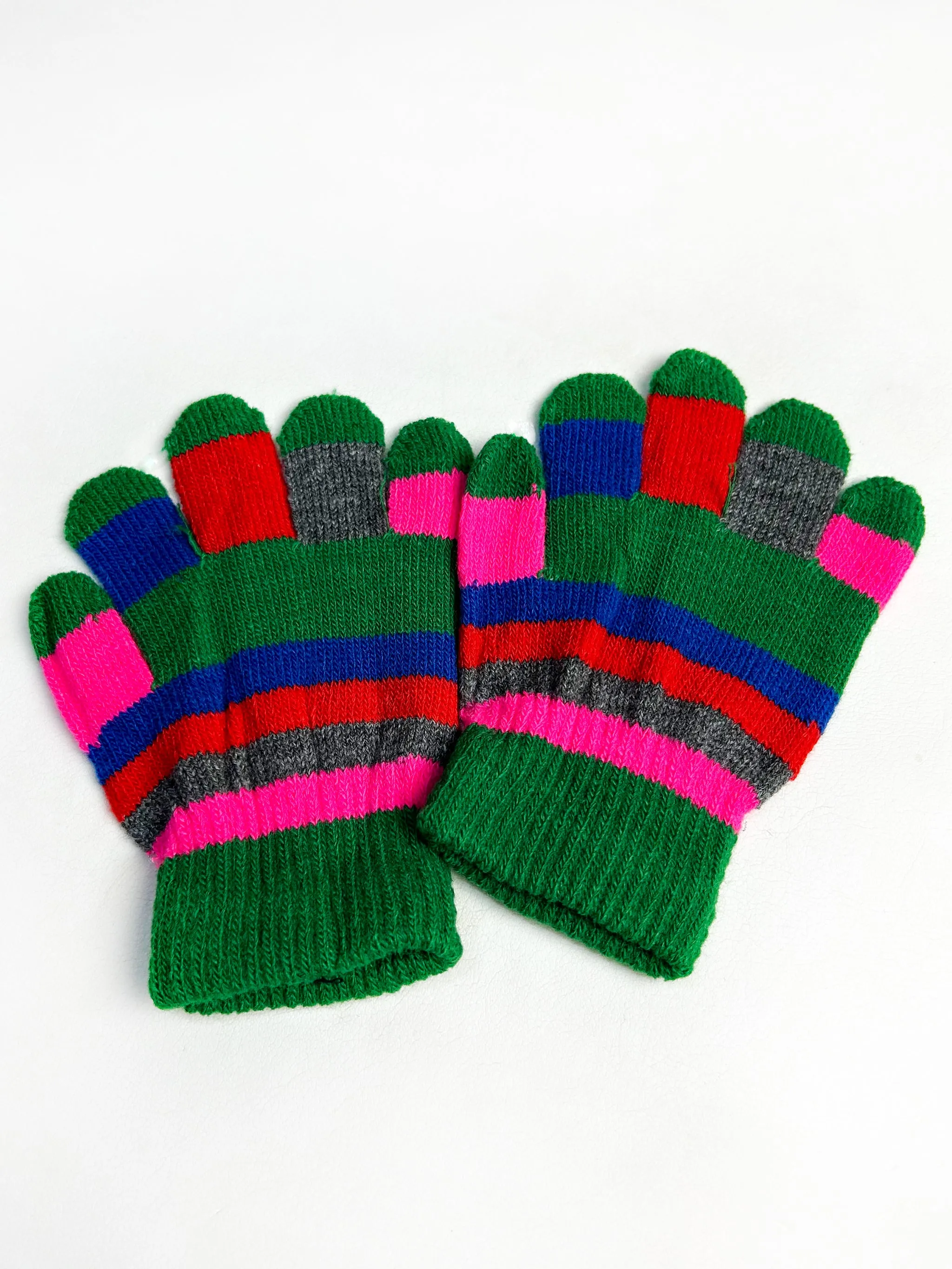 Multicolor Newborn Winter Gloves / Warm Children's Gloves / Unisex Full Finger Gloves KG05