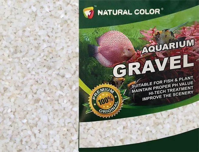 Natural Color White Aquarium Gravel 4 - 6mm 2kg