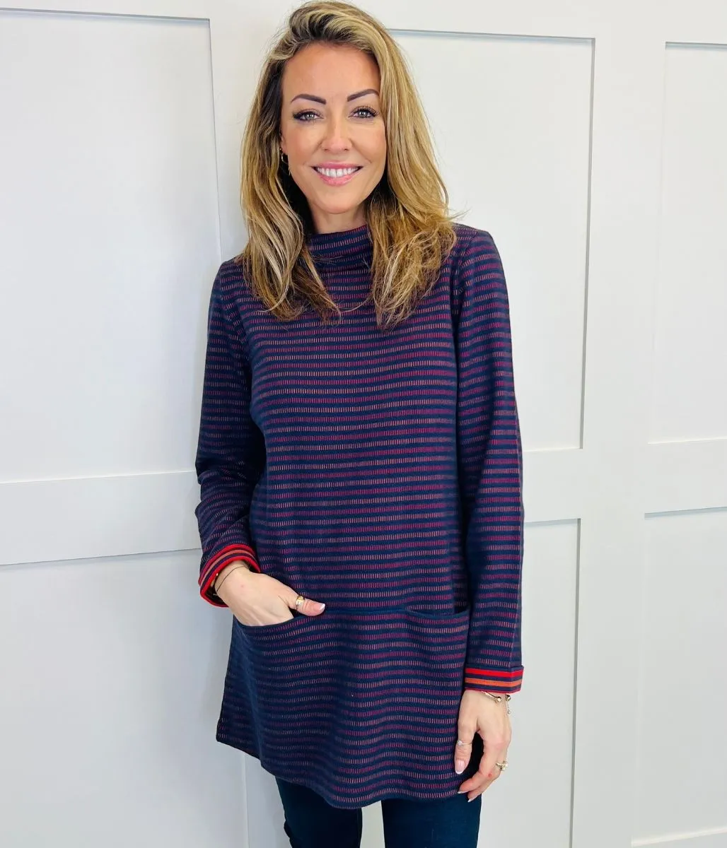 Navy Mawgan Porth Jersey Tunic Top