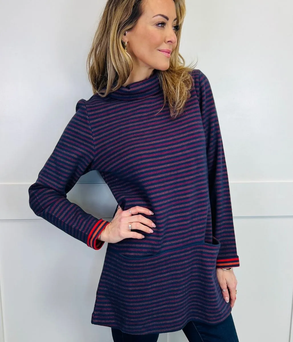 Navy Mawgan Porth Jersey Tunic Top