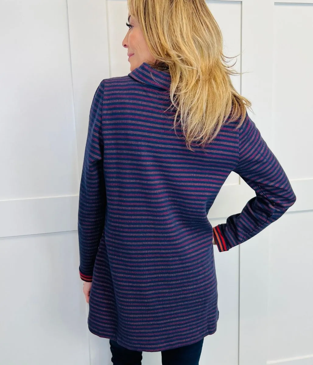 Navy Mawgan Porth Jersey Tunic Top