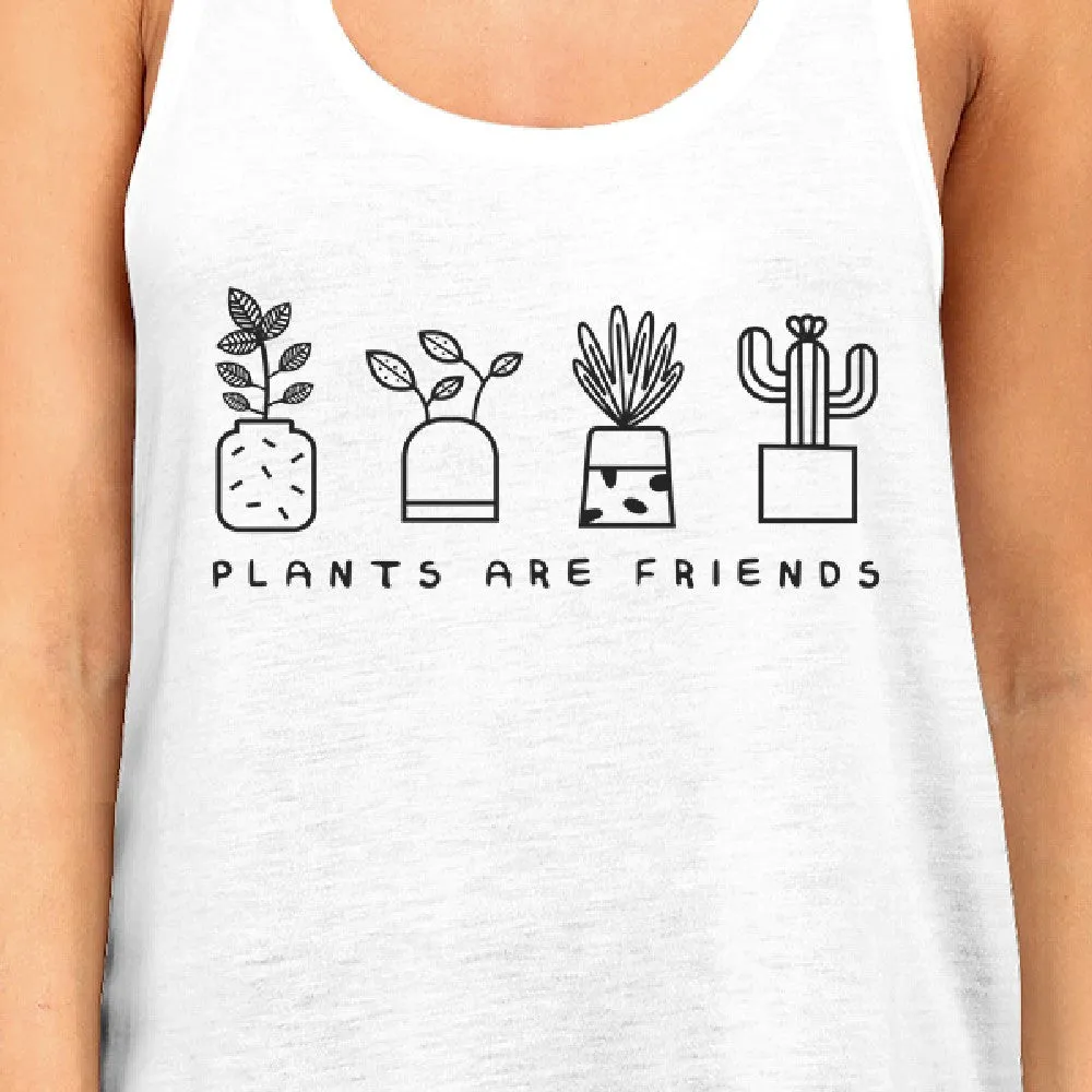 Plants Are Friends Unique Graphic Tank Top Cute Gift Idea For Her