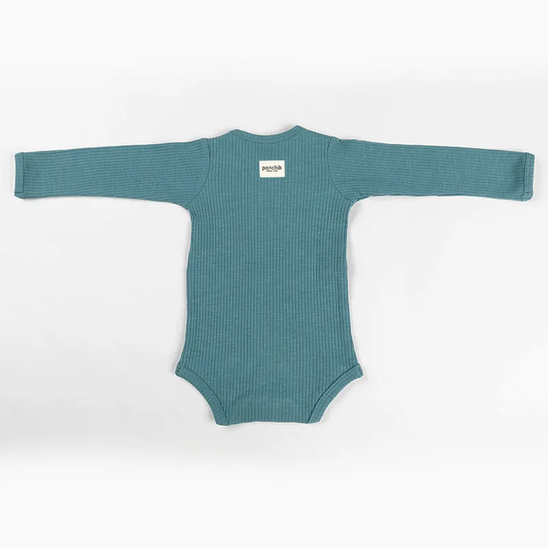 Ponchik Babies   Kids - Cotton Bodysuit - Jewel Rib