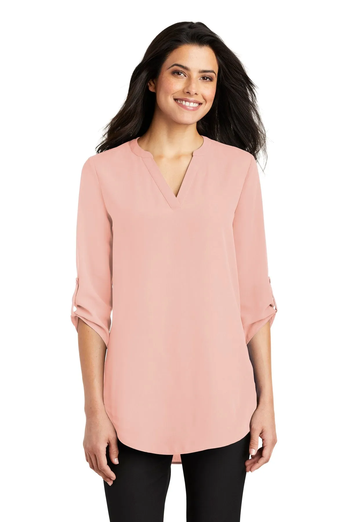 Port Authority Ladies 3/4-Sleeve Tunic Blouse. LW701