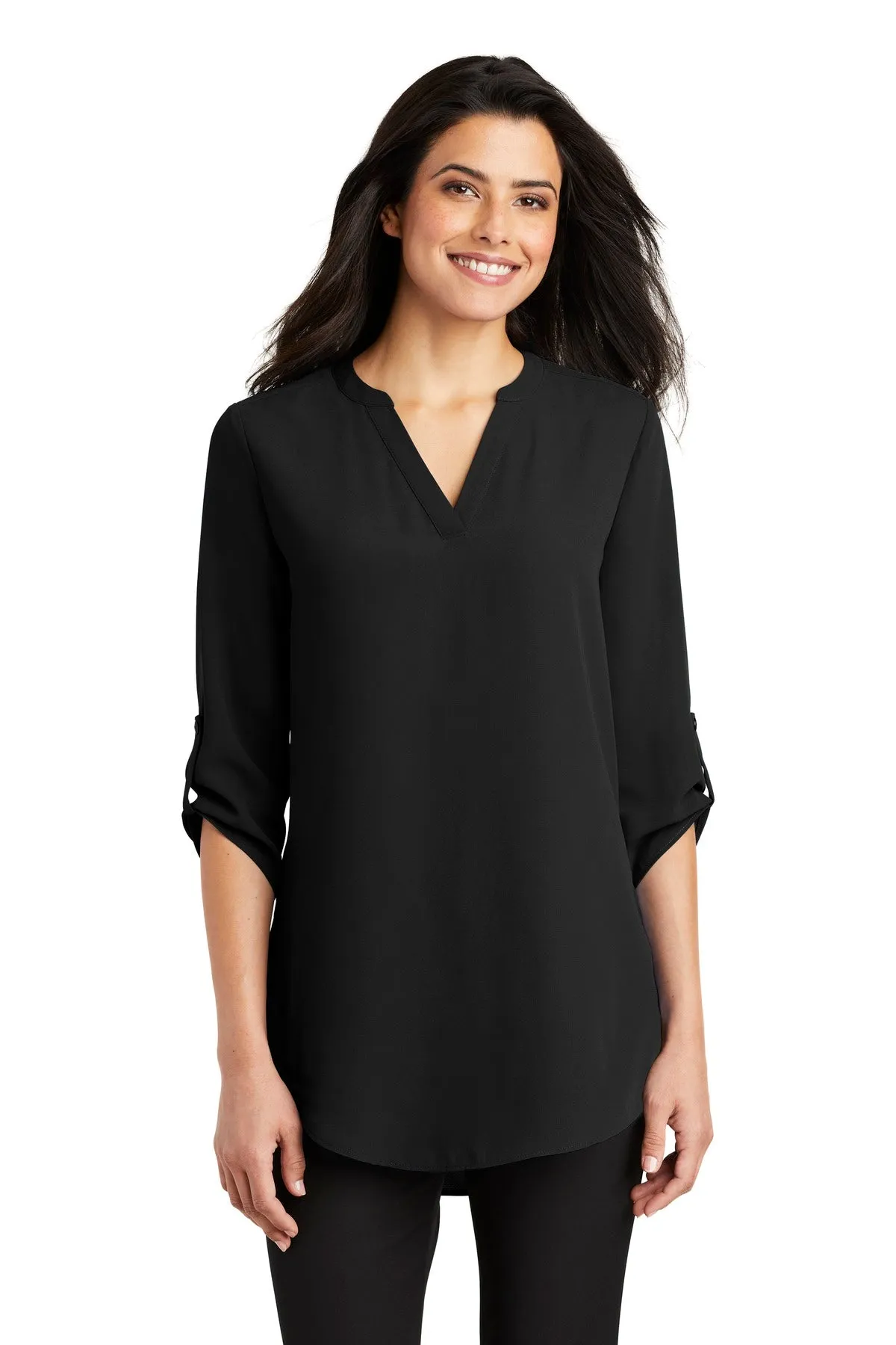 Port Authority Ladies 3/4-Sleeve Tunic Blouse. LW701