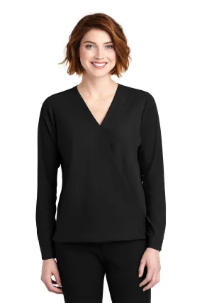 Port Authority Ladies Wrap Blouse. LW702