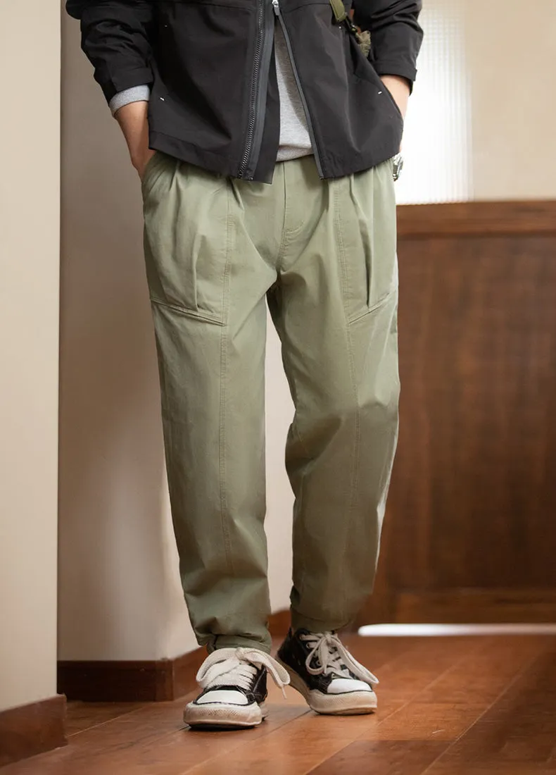 Retro Casual Loose All-match Straight Feet Men's Trousers