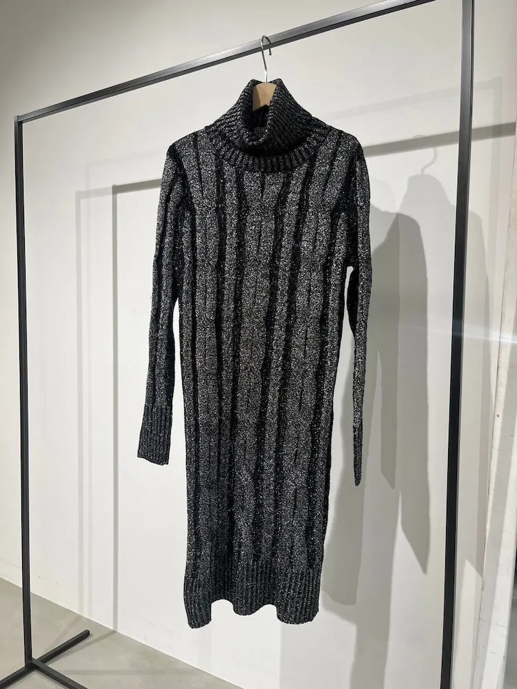 Rope Knit Lame Dress