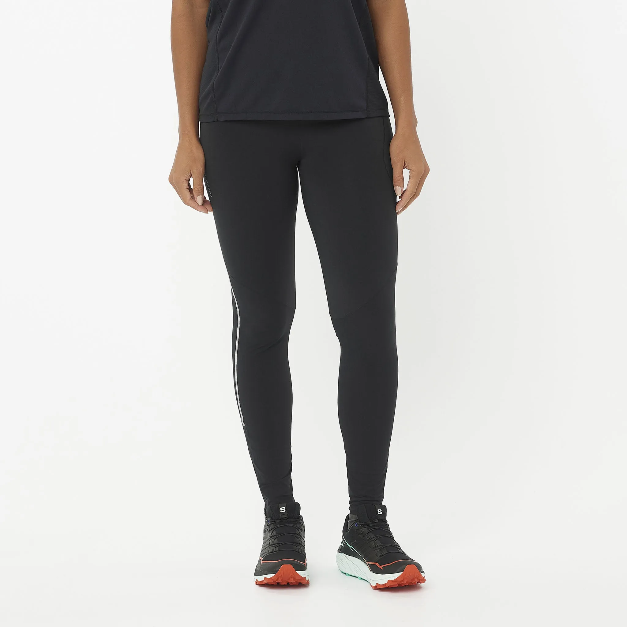 Salomon | Women's Sense Aero Stow Tights - Deep Black