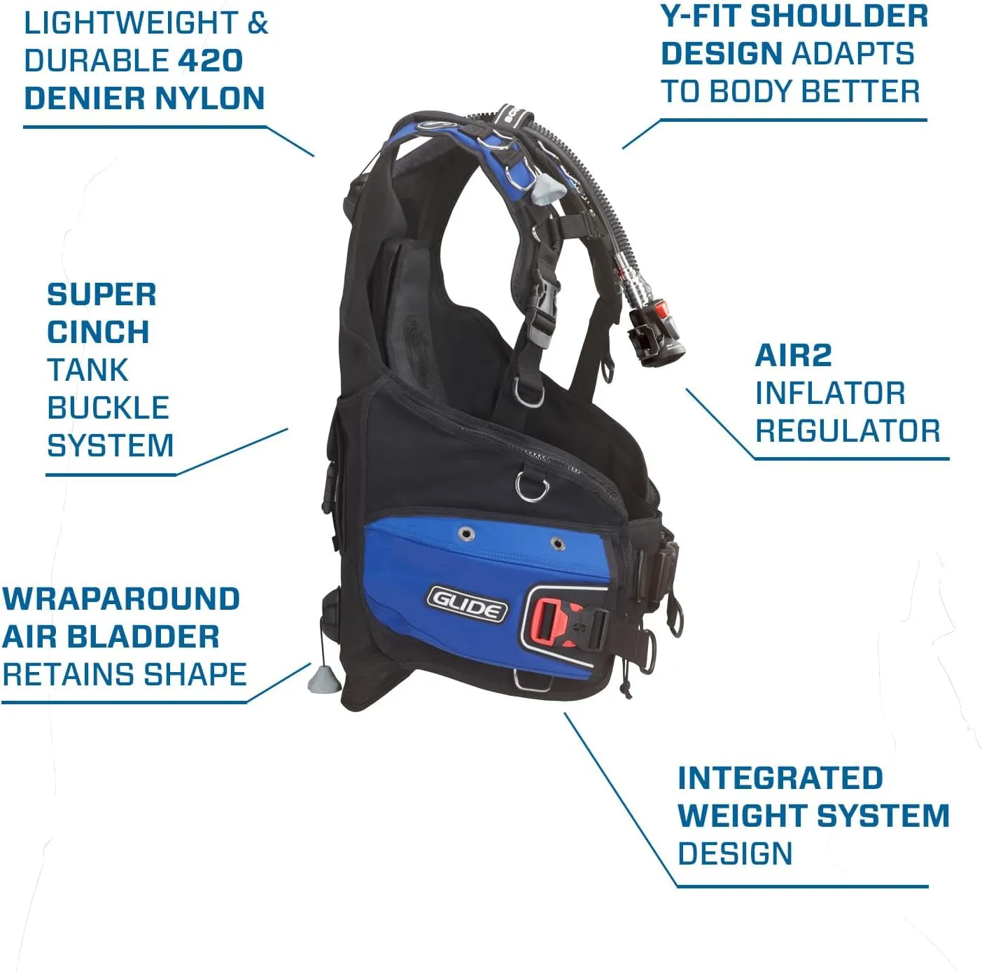 Scubapro Glide 2023 Womens BCD with AIR2 for Scuba Diving