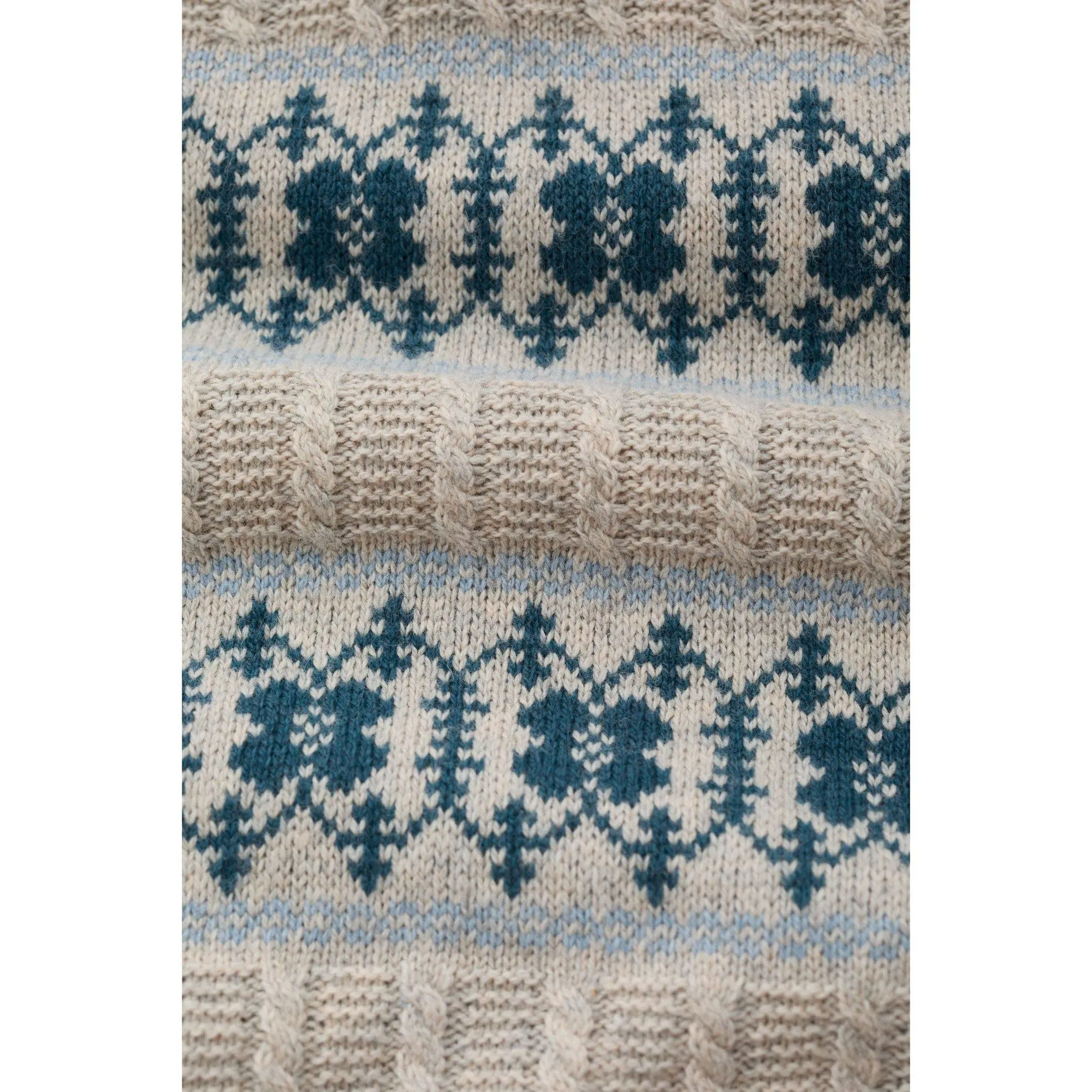 Seasalt Partridge Vest Porcelain Aran Cornflower