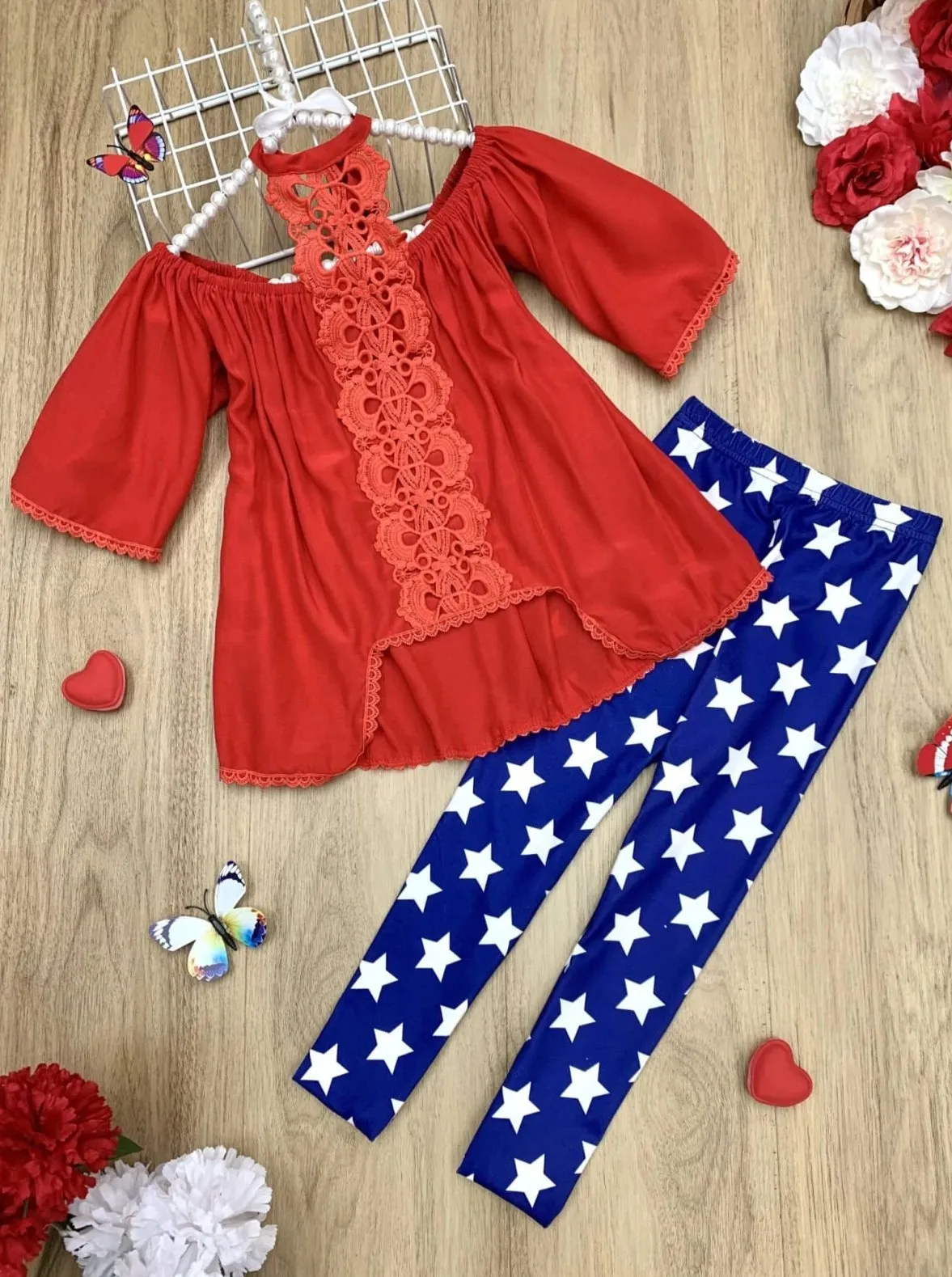 Star Spangled Beauty Tunic And Legging Set