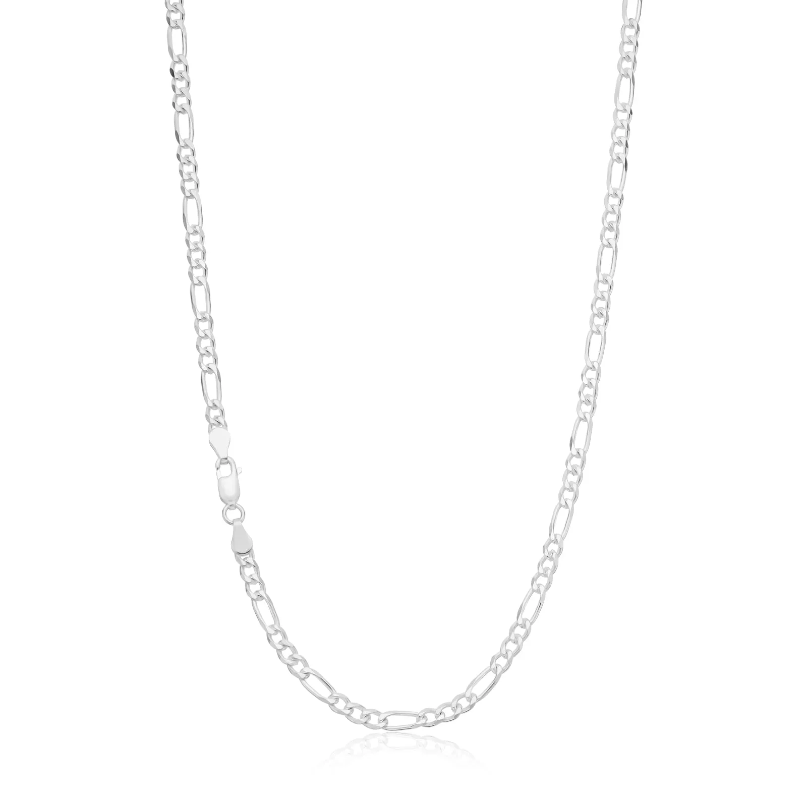 Sterling Sliver 50cm 1:3 Figaro 100 Gauge Chain