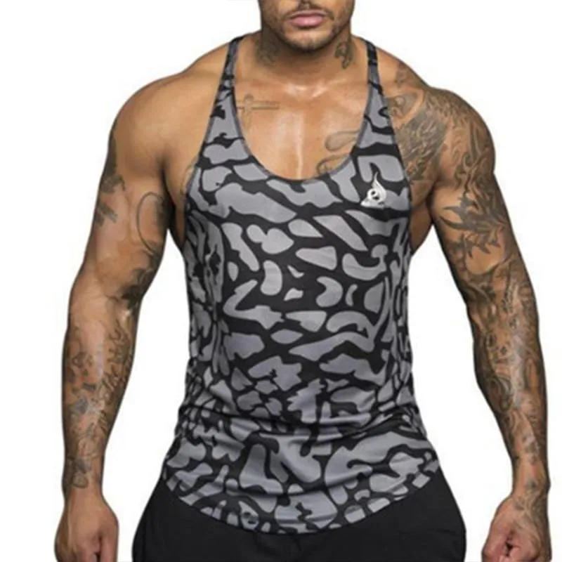 Striped Breathable Sweatshirt Vest Men's Tops