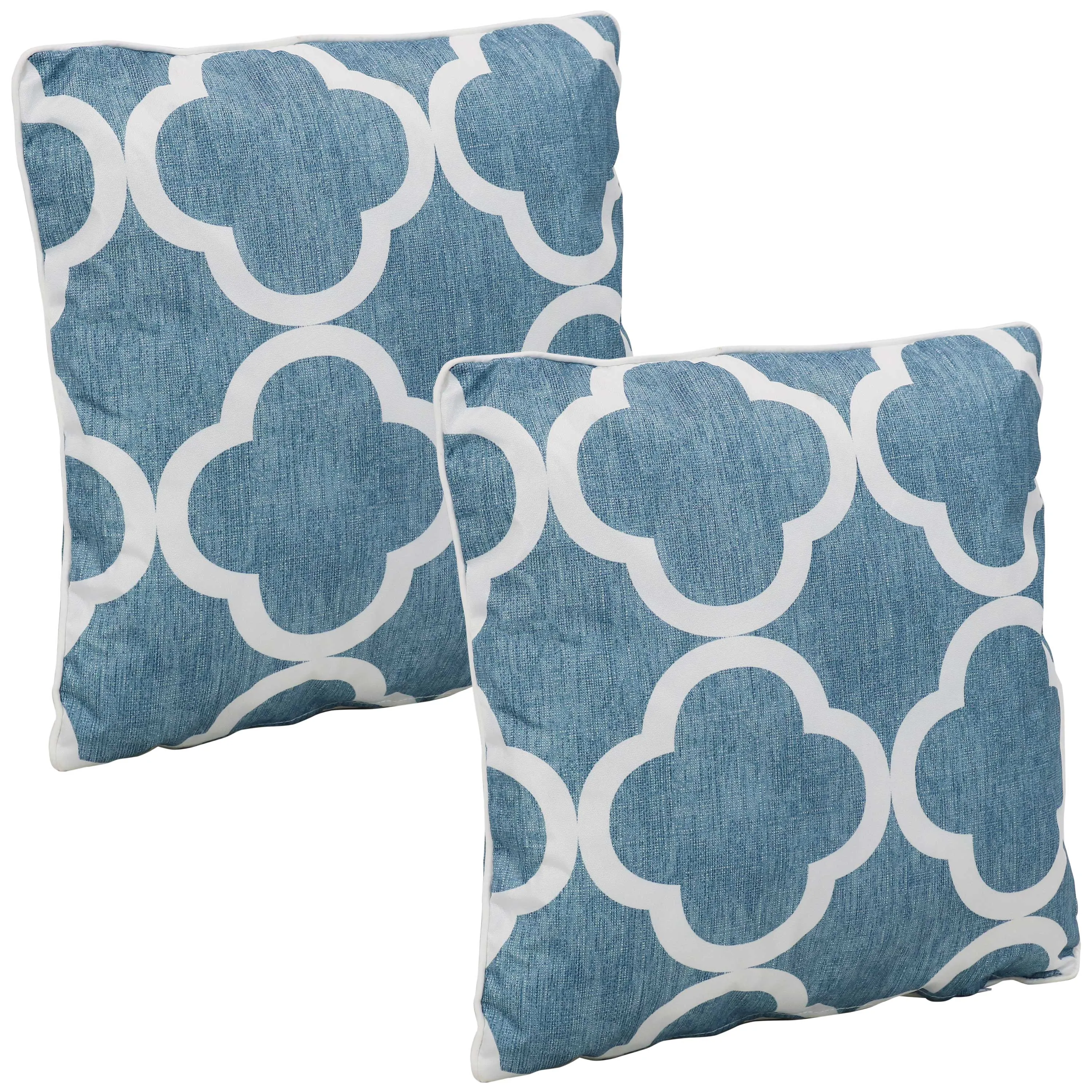 Sunnydaze Polyester Outdoor Decorative Throw Pillow - Set of 2