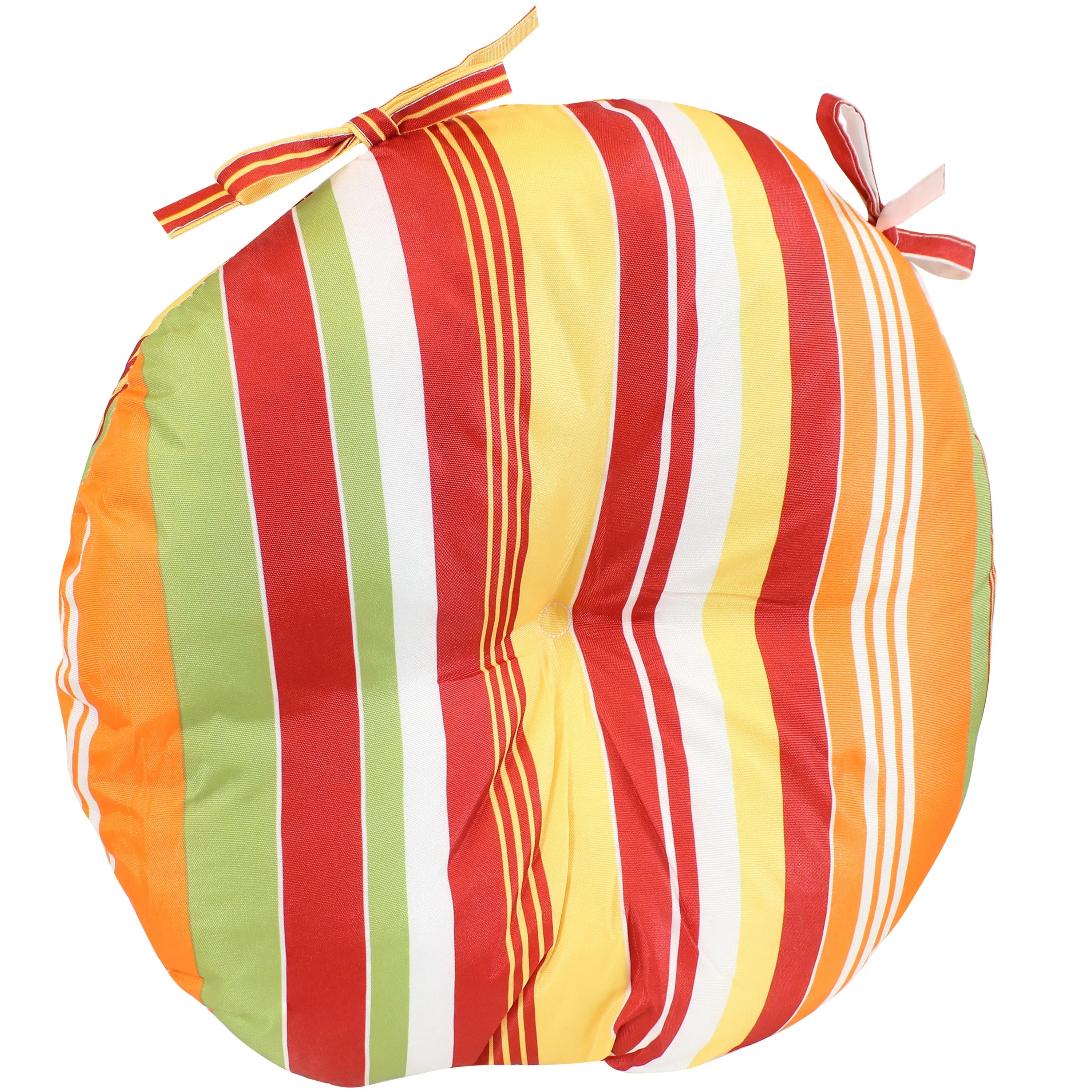 Sunnydaze Polyester Round Bistro Chair Cushions - Set of 2