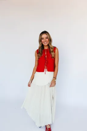 Tamia Asymmetric Skirt - Ivory