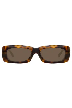 The Attico Mini Marfa Sunglasses in Tortoiseshell