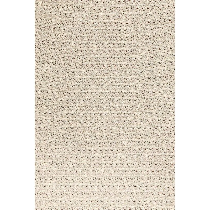 The La Jolla Crochet Midi Dress In Orange Or Cream