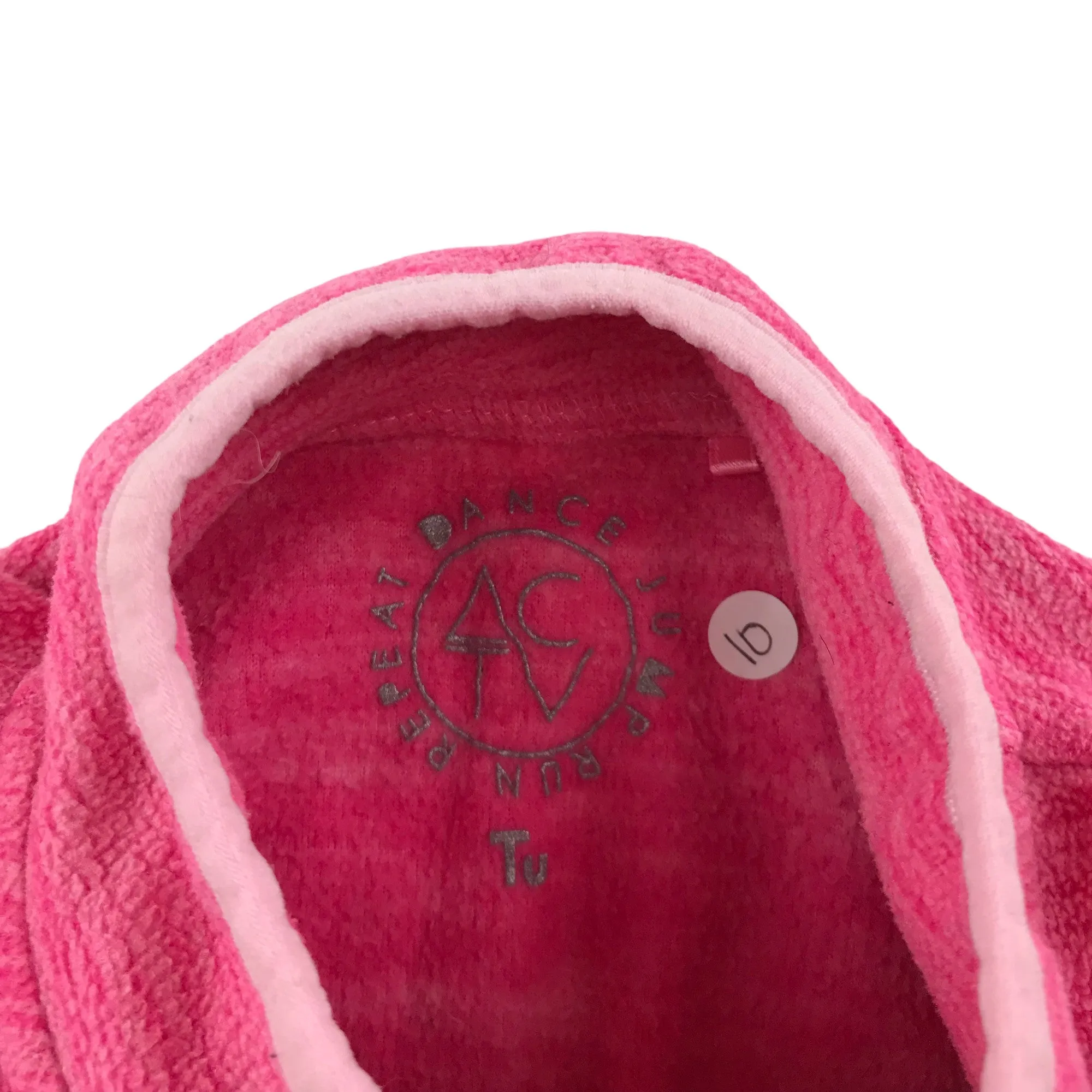 Tu fleece 9-10 years pink with love heart detail and pale pink detailing