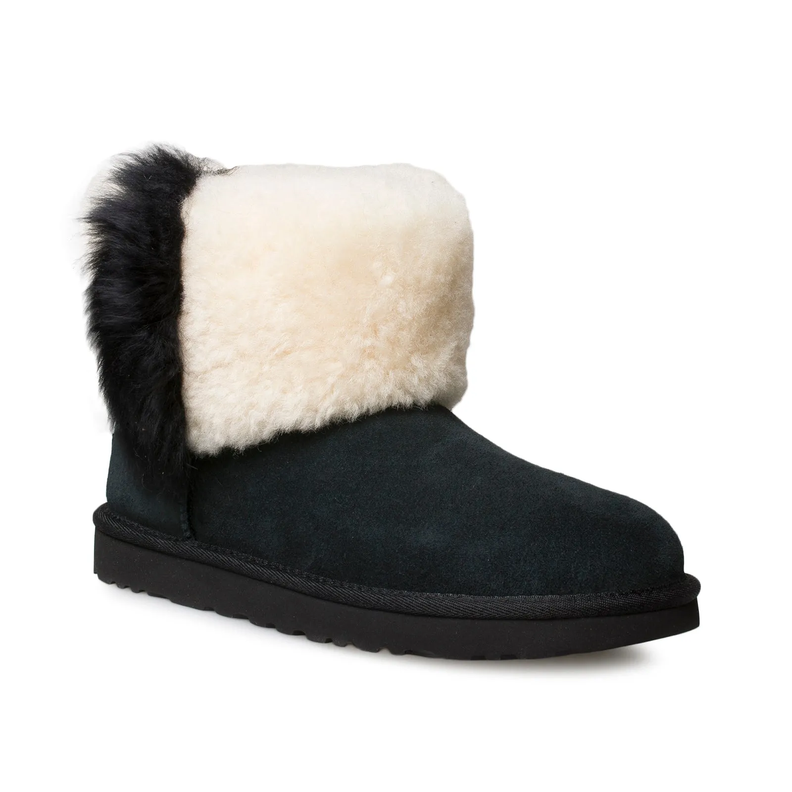 UGG Classic Mini Wisp Black Boots - Women's