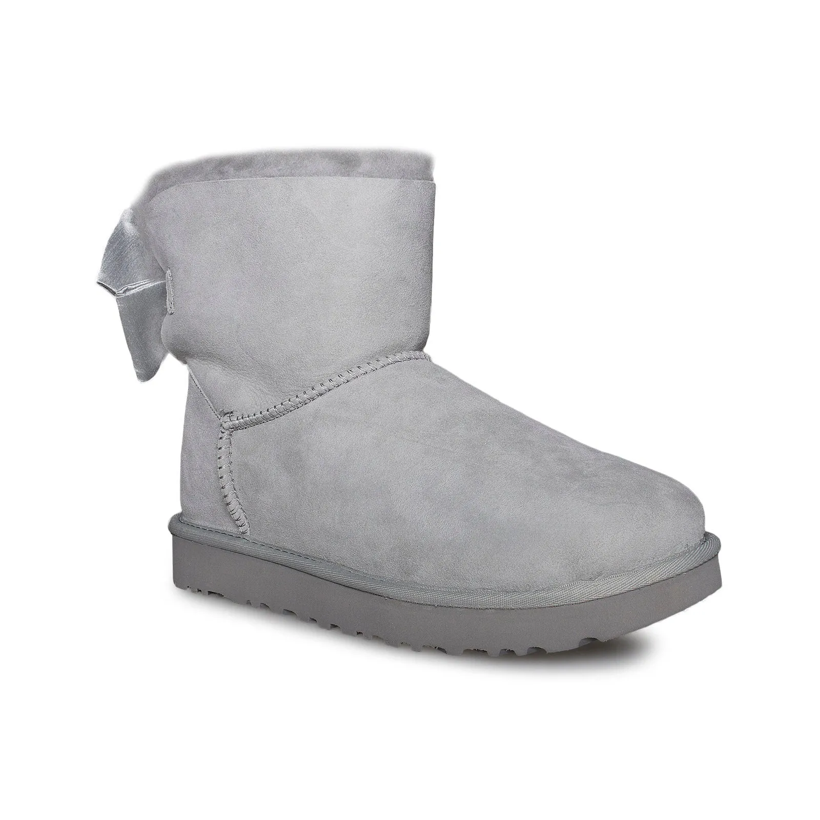 UGG Mini Bailey Bow II Glam Grey Violet Boots - Women's