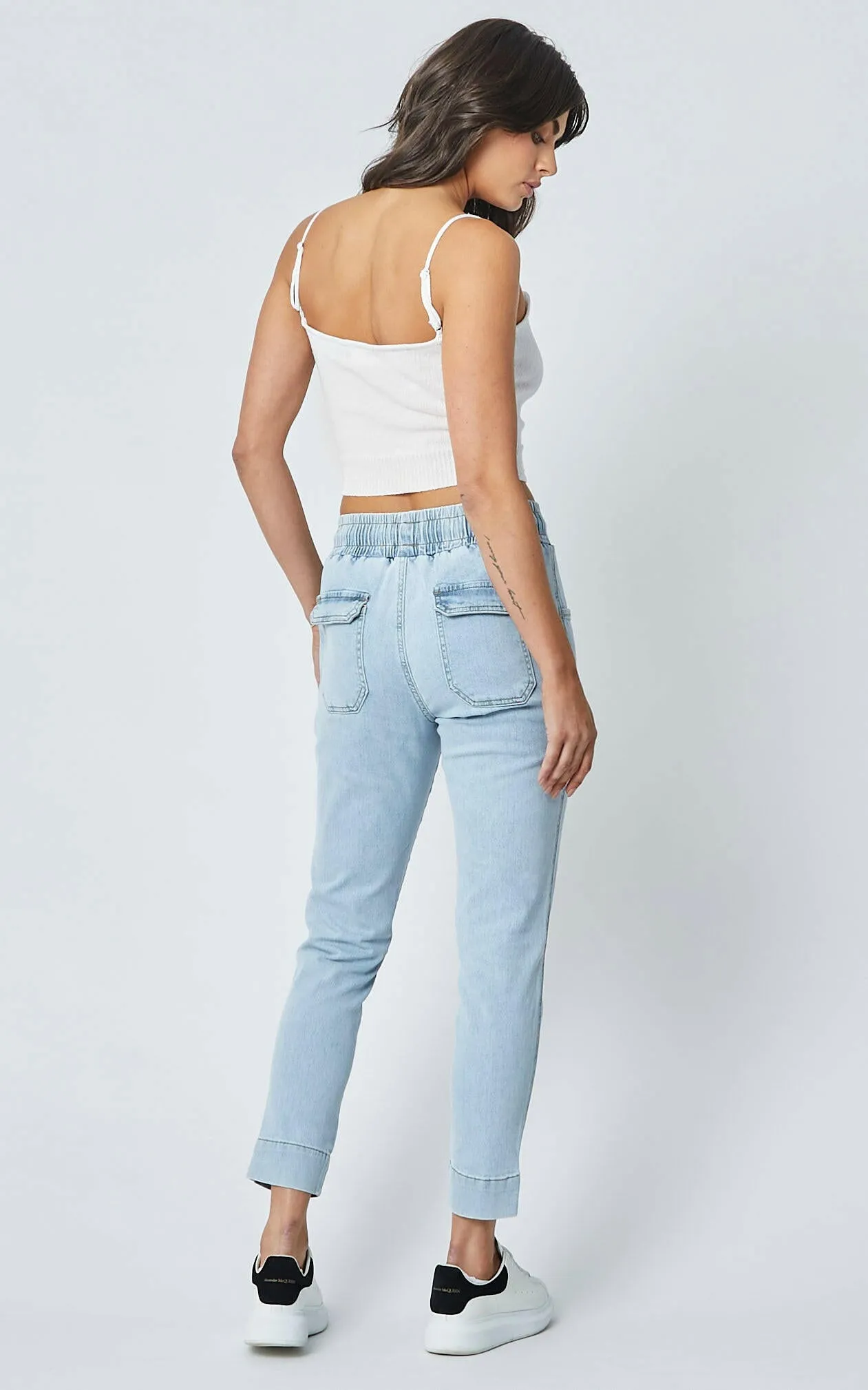 Utility Sunbleached Denim Pants