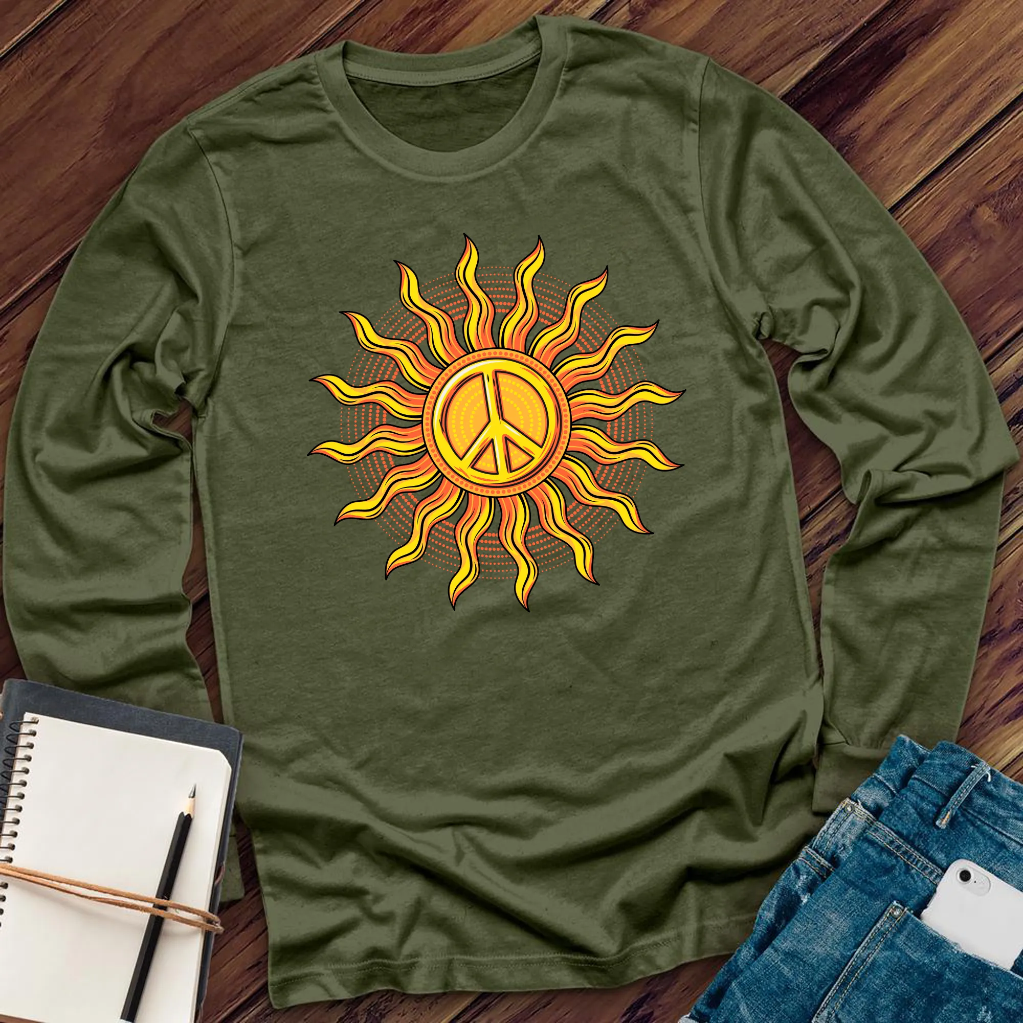 Vibe Peace Sun Long Sleeve