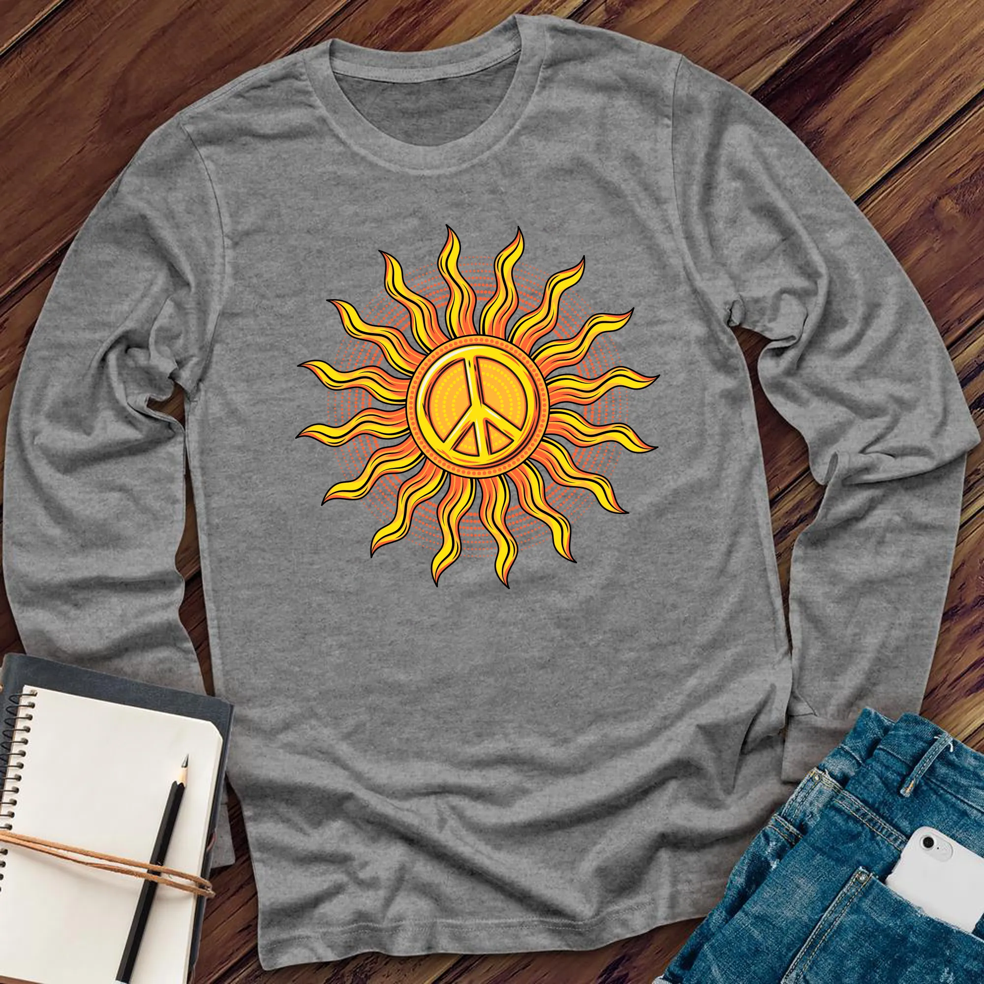 Vibe Peace Sun Long Sleeve