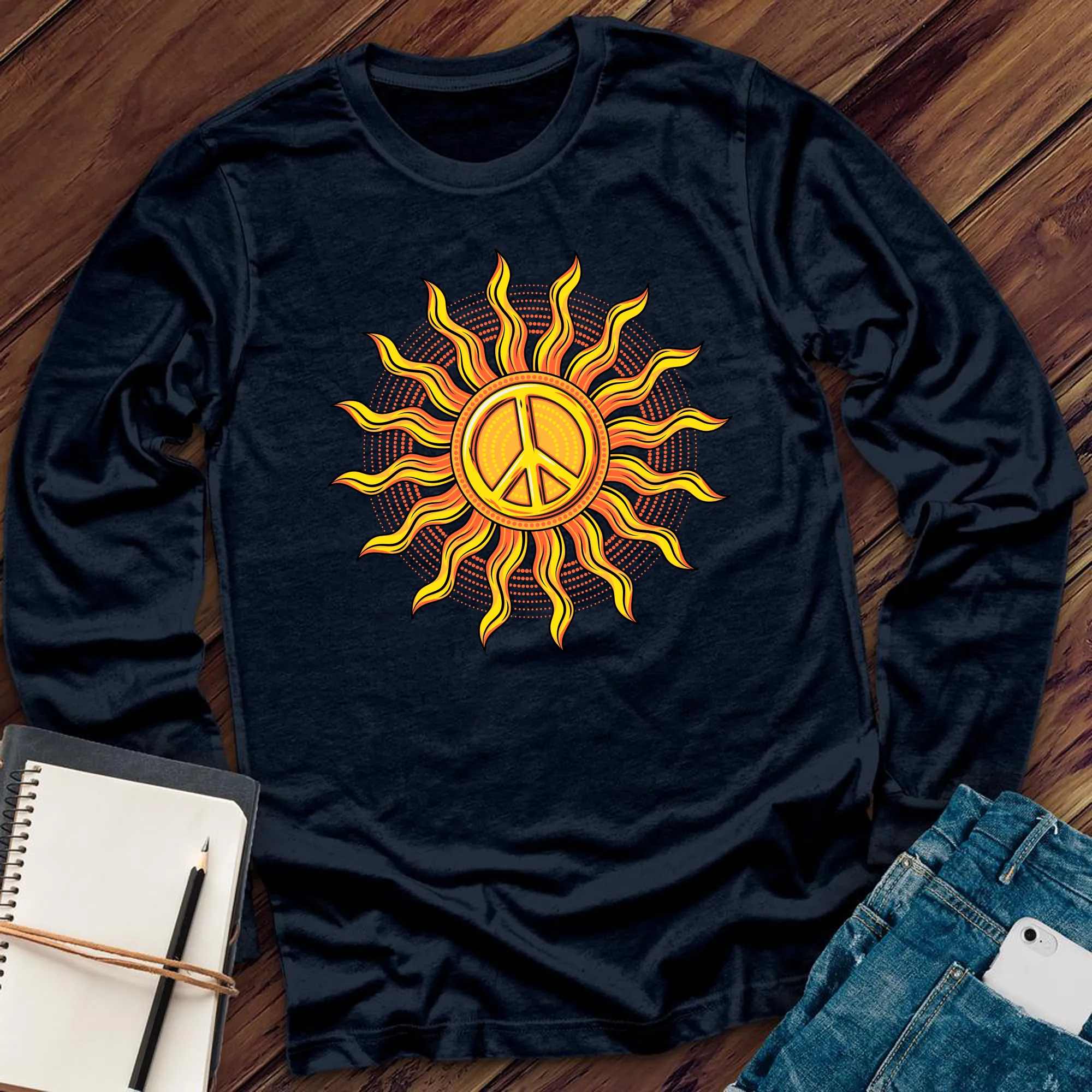 Vibe Peace Sun Long Sleeve