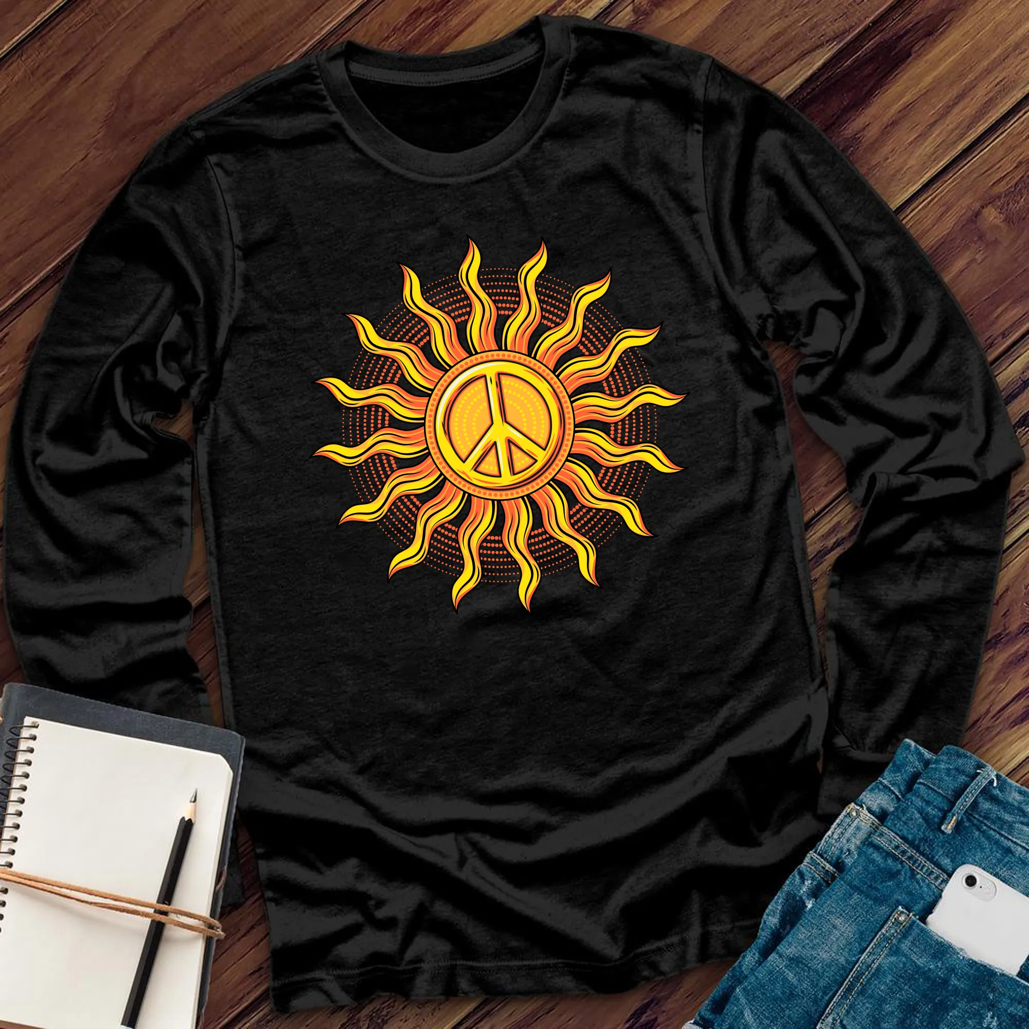 Vibe Peace Sun Long Sleeve