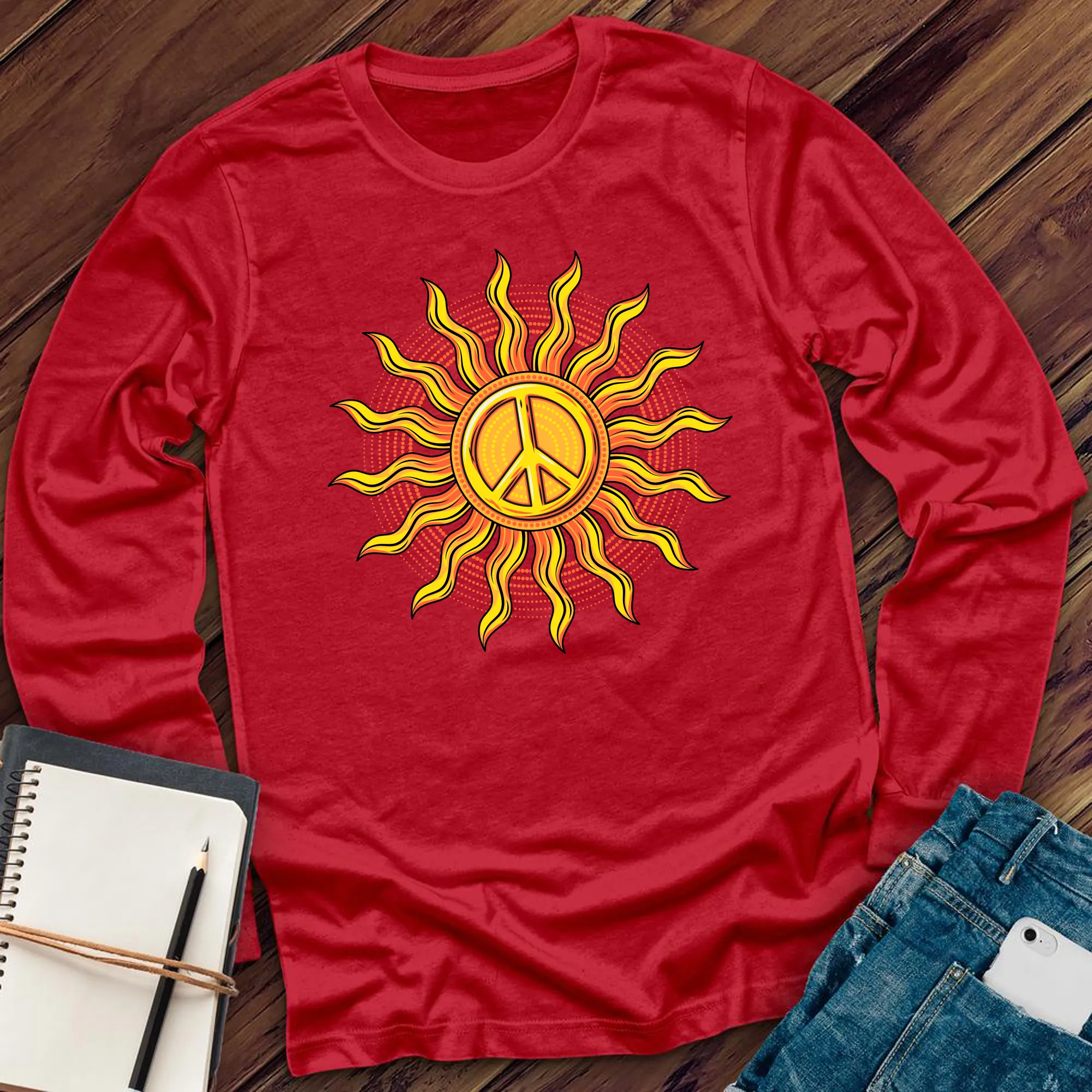 Vibe Peace Sun Long Sleeve