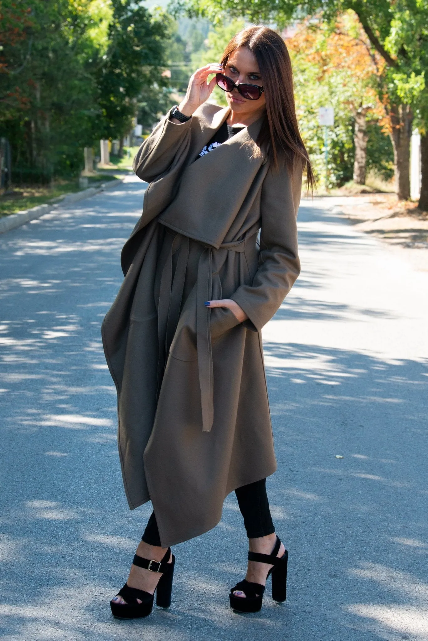 VICTORIA Cacao Beige Wool Winter  Coat