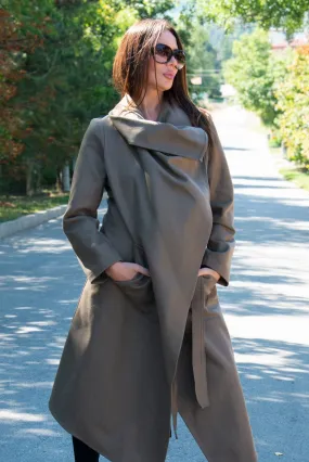 VICTORIA Cacao Beige Wool Winter  Coat