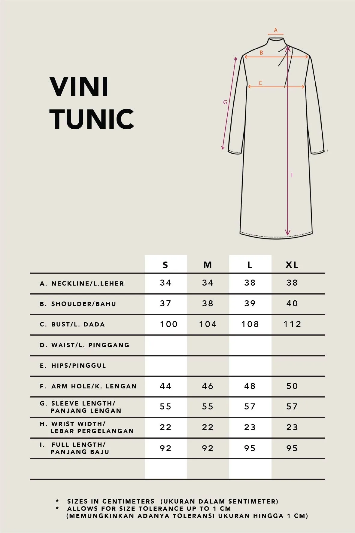 VINI TUNIC CHERRY