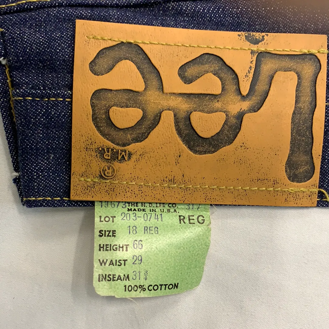 Vintage Lee Riders Raw Denim Jeans - W29