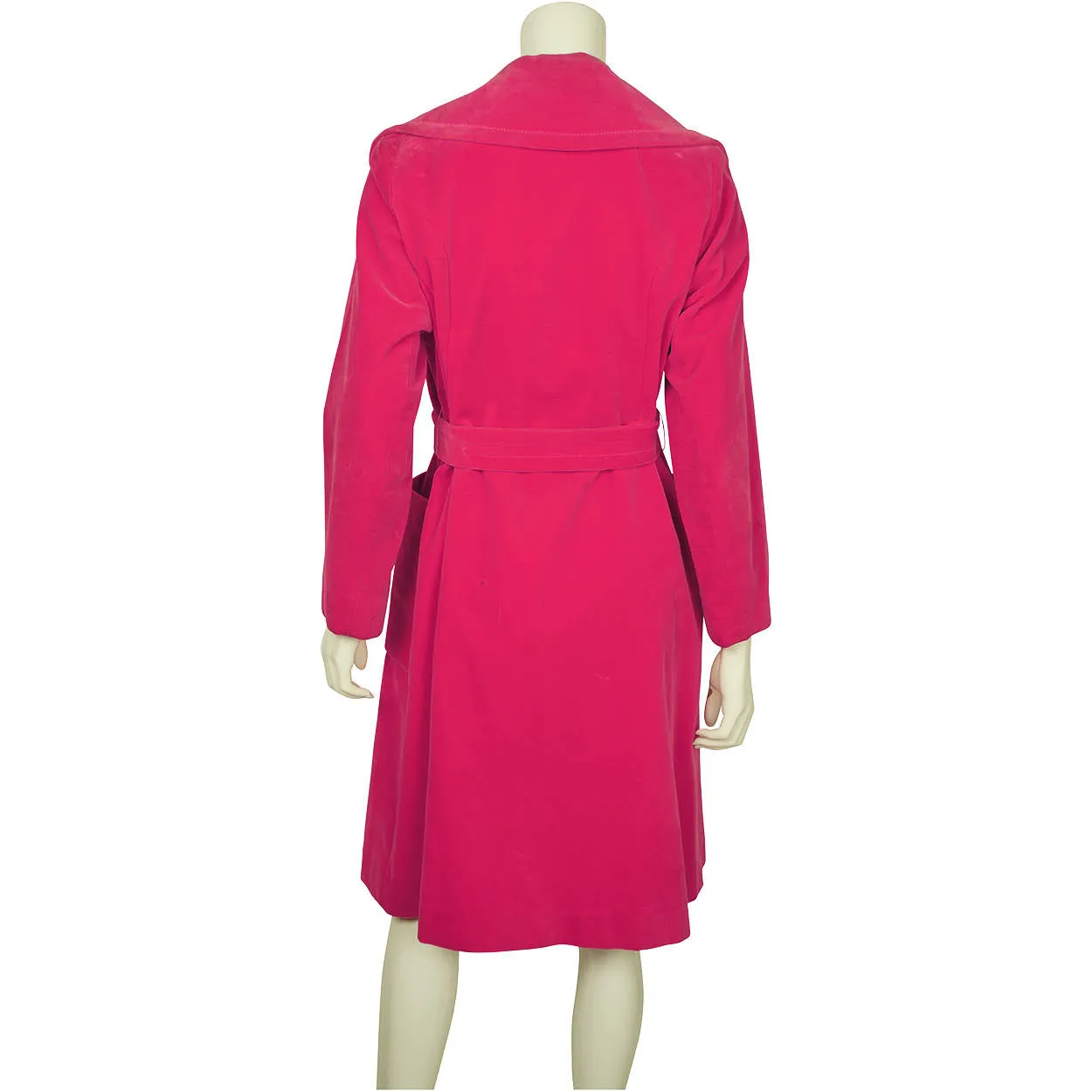 Vintage Pink Velvet Coat by Rainmaster 1970s Canadian Design - Marielle Fleury - 12