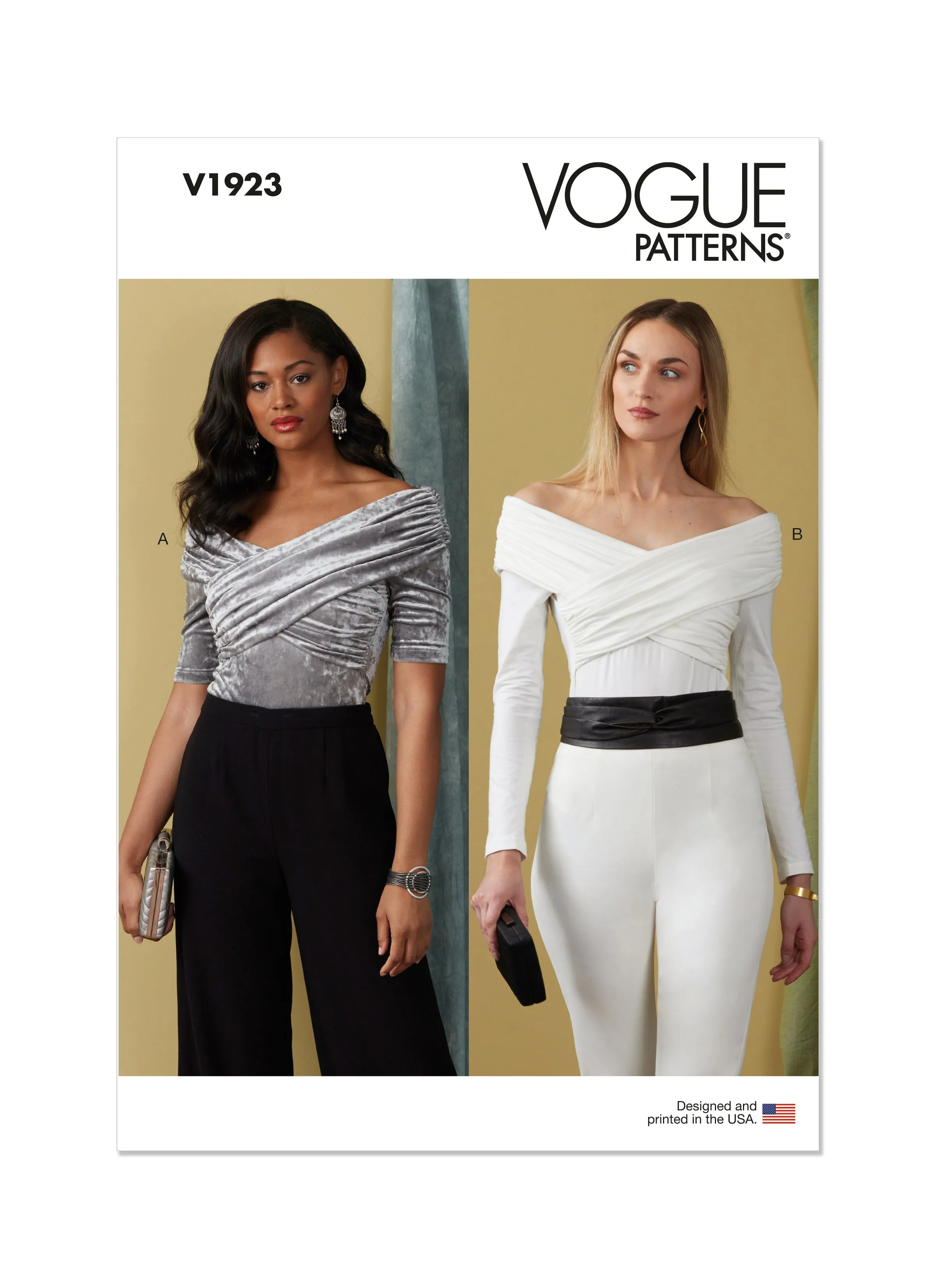 Vogue Sewing Pattern 1923 Off-The-Shoulder Bodysuit