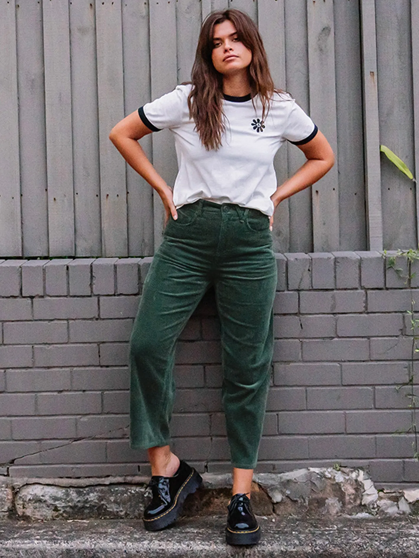 Weellow Corduroy Pants - Dark Pine