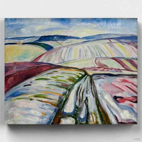 Winter Landscape, Elgersburg - Paint by Numbers