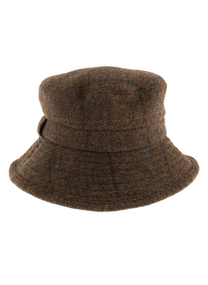 Women's Abraham Moon Herringbone Tweed Bucket Hat