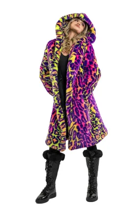 Women's Playa Coat in "Neon Cheetah" IN STOCK